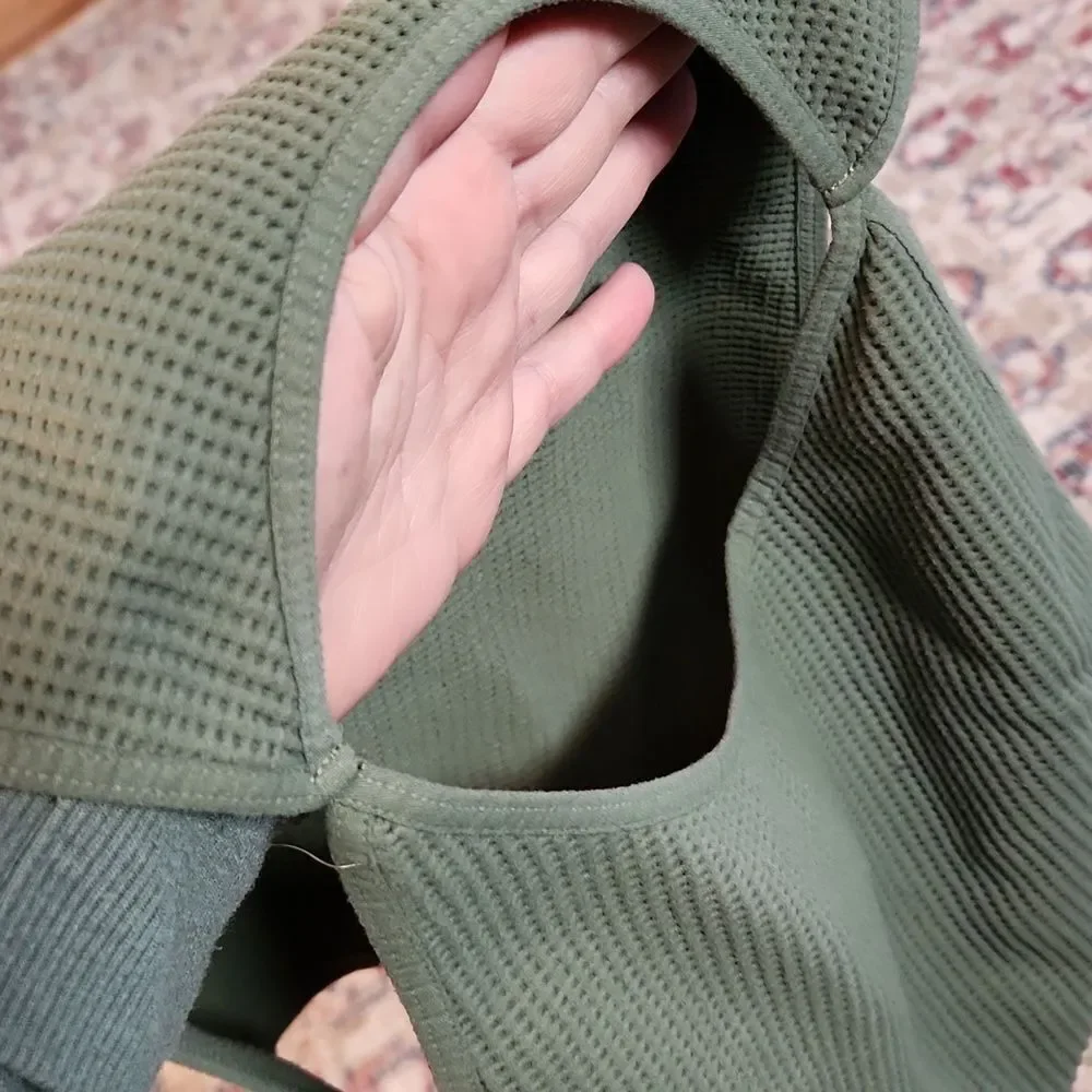 Intimately Free People Top Crop Waffle Olive Green Xs / S Top